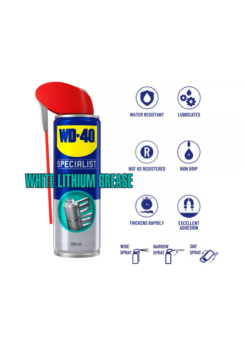 Біла Літієва Змазка - WD-40 SPECIALIST 250мл, 12шт.
