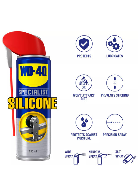 Силіконова змазка WD-40 SPECIALIST 250мл, 12шт.